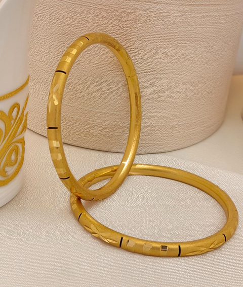 Jewels Kafe Gold Plated Bangle Set (Pack of 2) Jewels Kafe